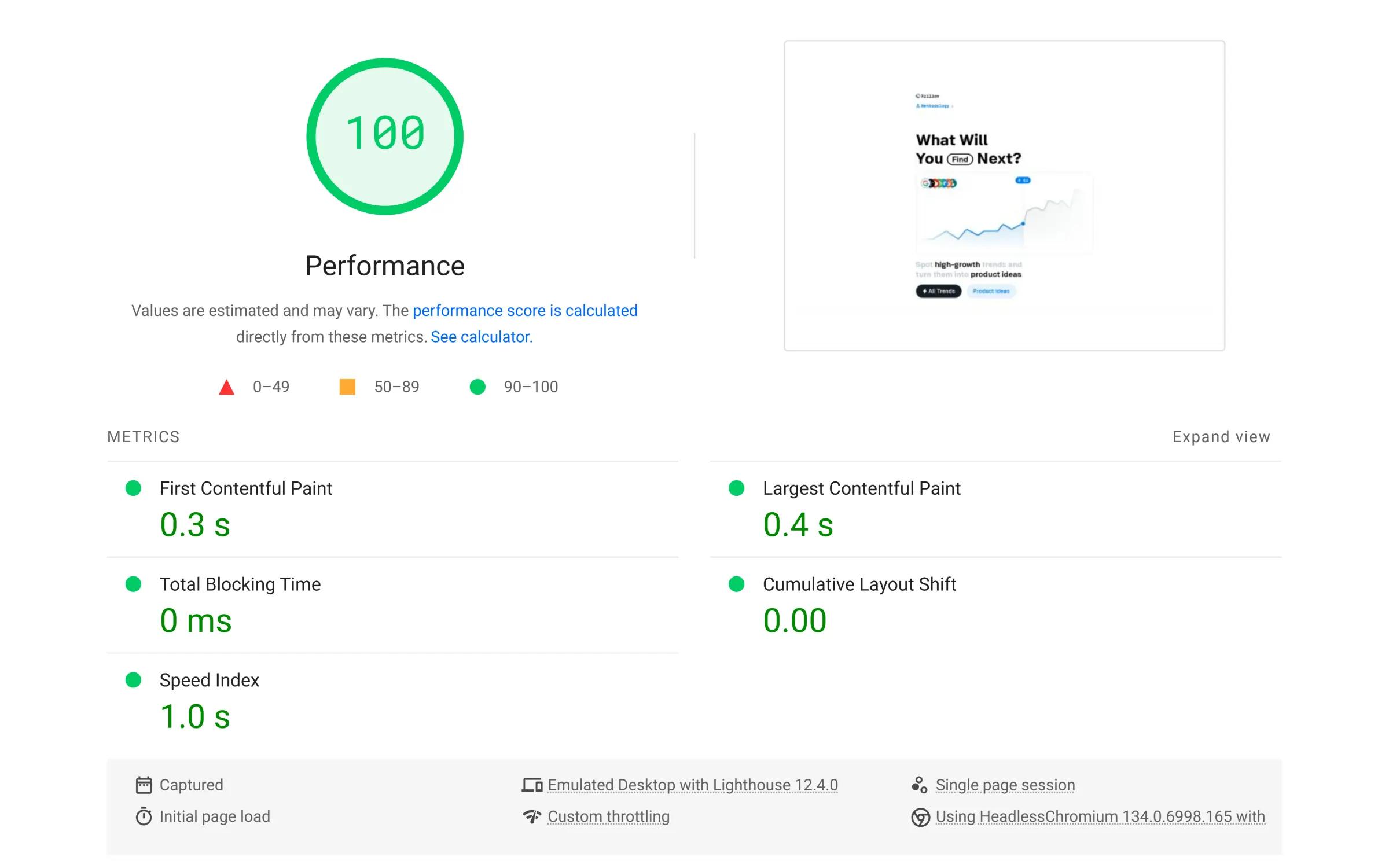 Web-LighthousePerformanceScoring-FastWebsite